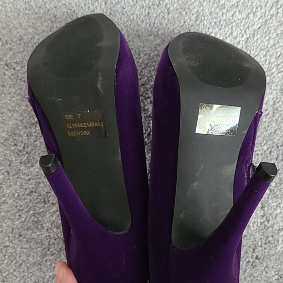 Size 7 - ankle booties pumps - purple - Qupid - Picture 12 of 12